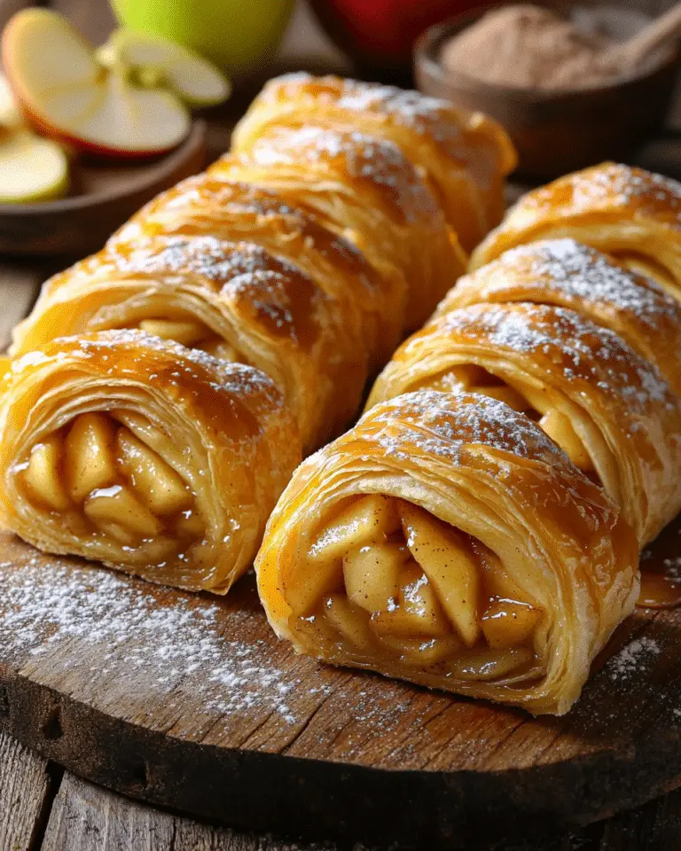 Roulés Feuilletés aux Pommes en 10 Minutes