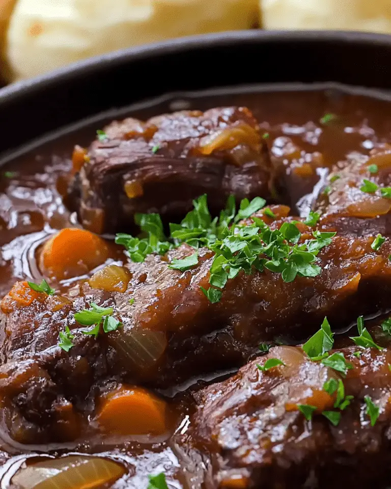 Délice mijoté de Queue de Bœuf à l’ancienne