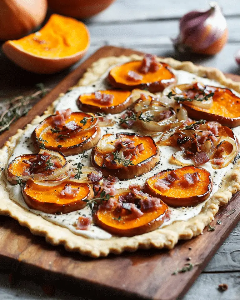 Flammekueche (tarte flambée) à la butternut
