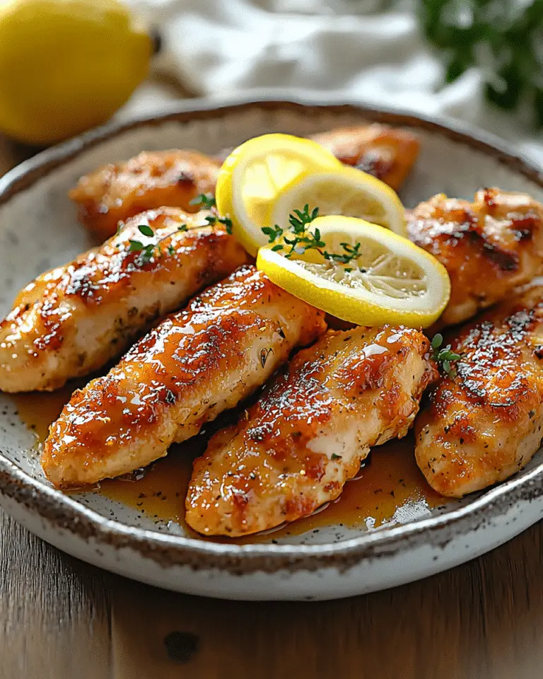 Aiguillettes de Poulet au Citron
