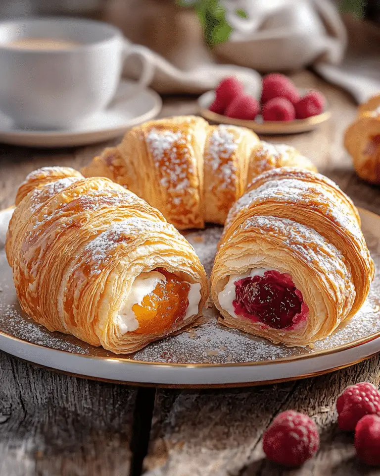 Croissants Fruités et Crémeux