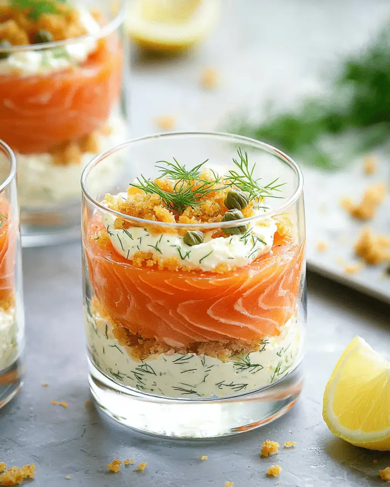 Verrine au saumon fumé