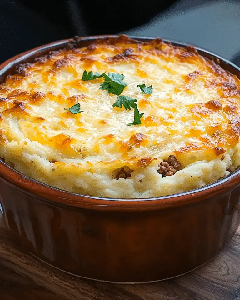 Gratin de Purée de Pommes de Terre et Viande Hachée