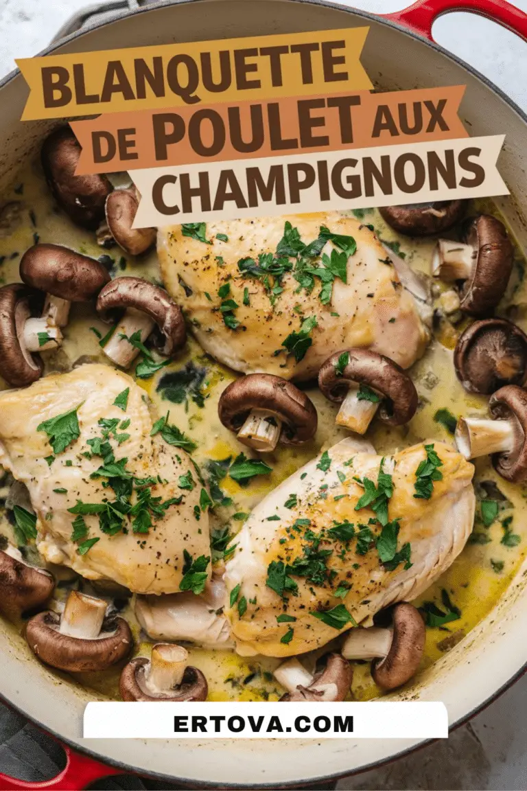 Blanquette de poulet aux champignons