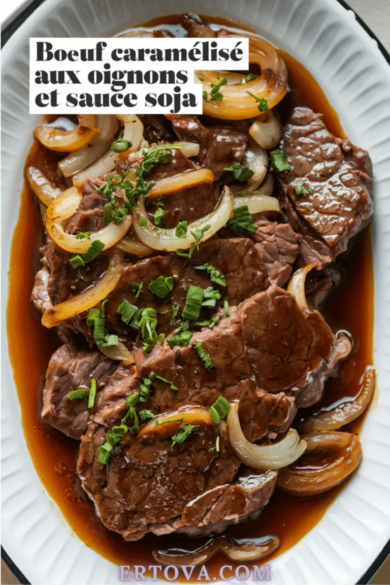 Boeuf Caramélisé aux Oignons et Sauce Soja – Recette