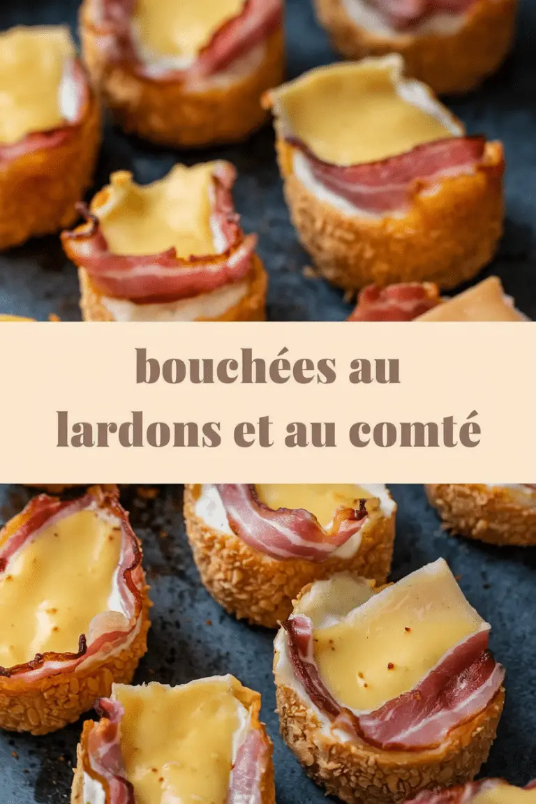 Bouchées au lardons et au comté
