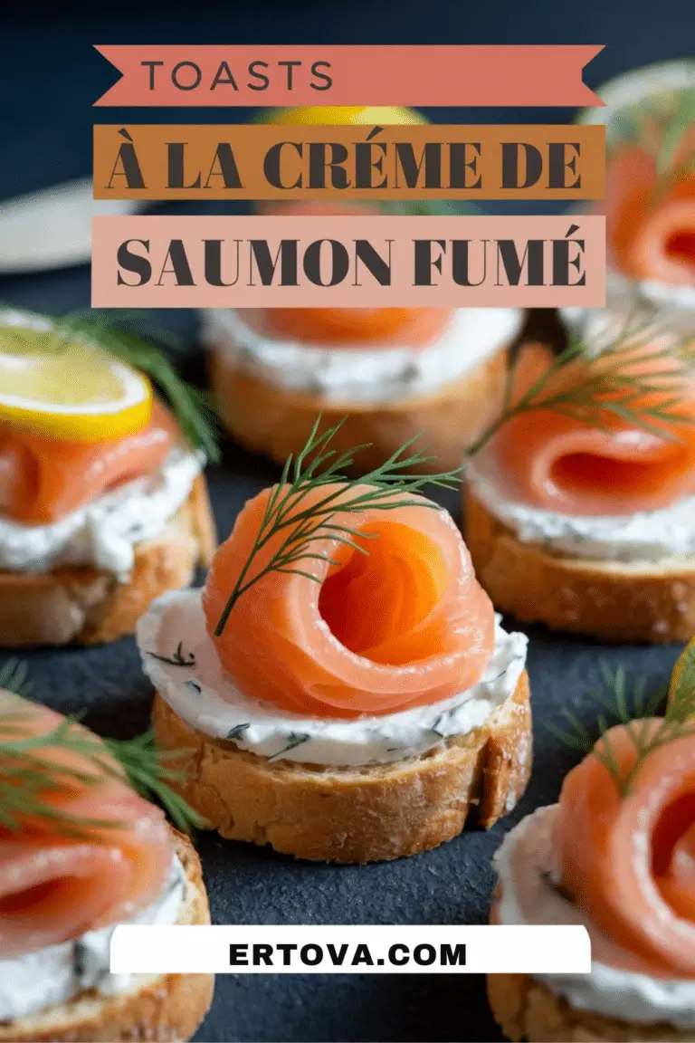 Toasts à la crème de saumon fumé