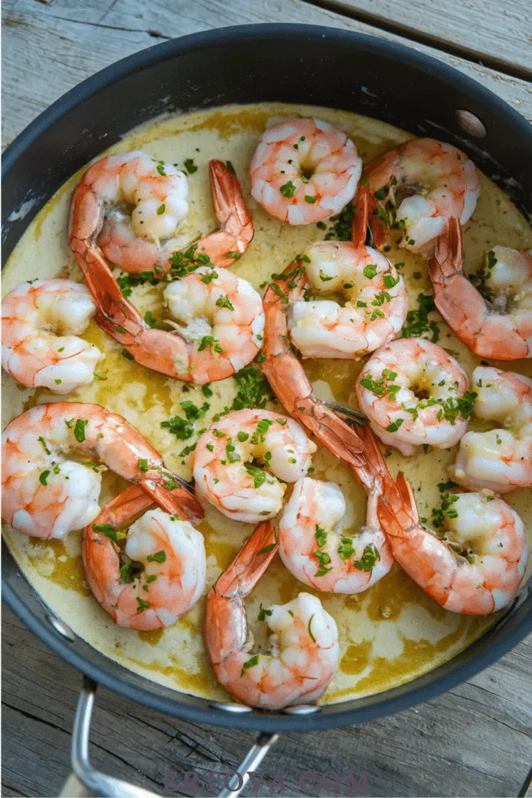 Crevettes à l’ail et lait de coco