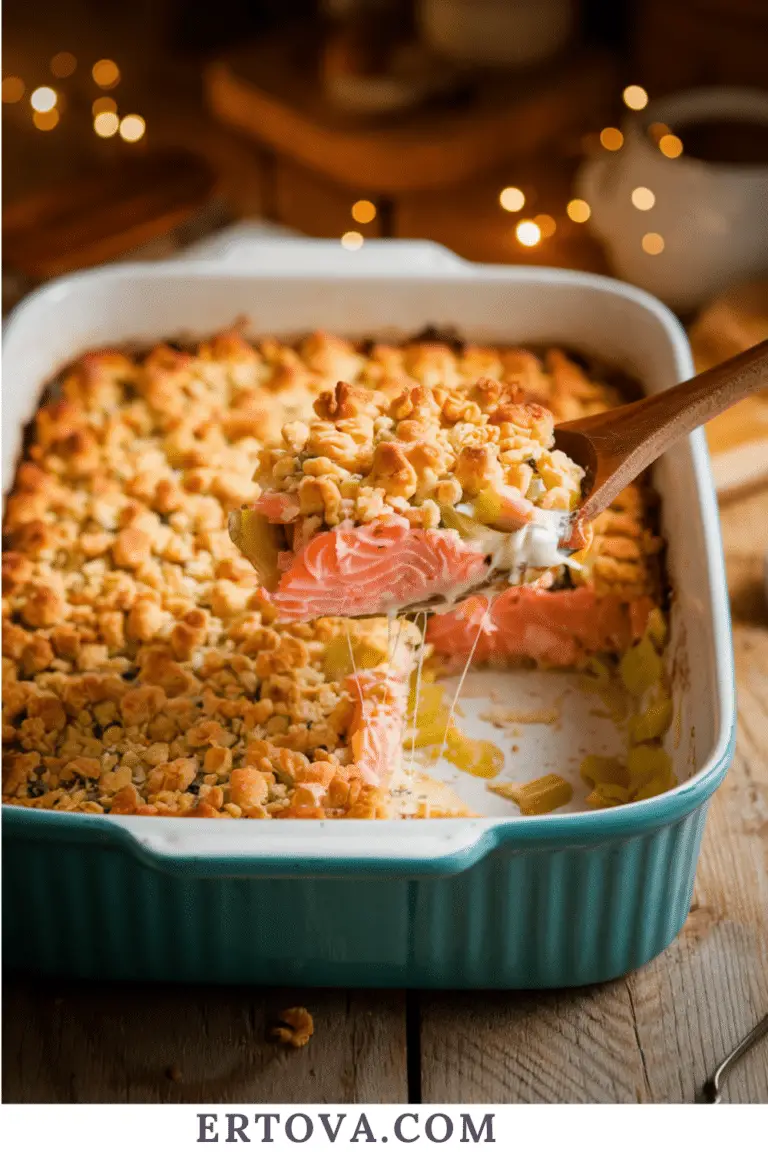 Crumble saumon-poireau