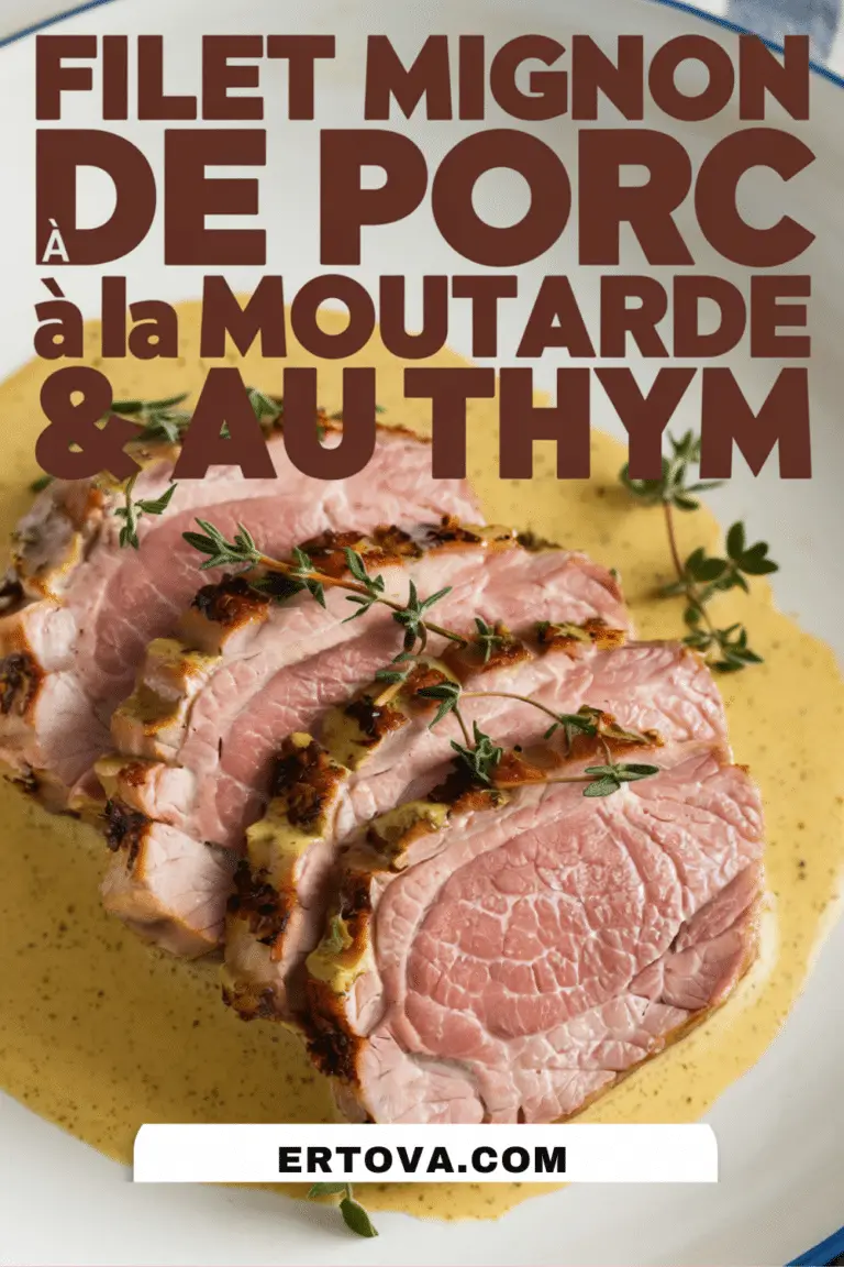 Recette Filet Mignon de Porc à la Moutarde & au Thym
