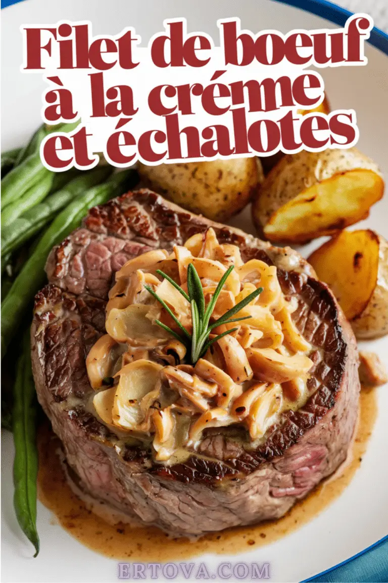 Filet de Bœuf à la Crème et Échalotes