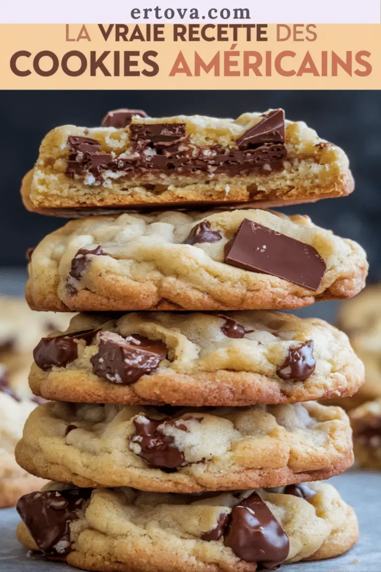La vraie recette des Cookies Américains | Fait maison
