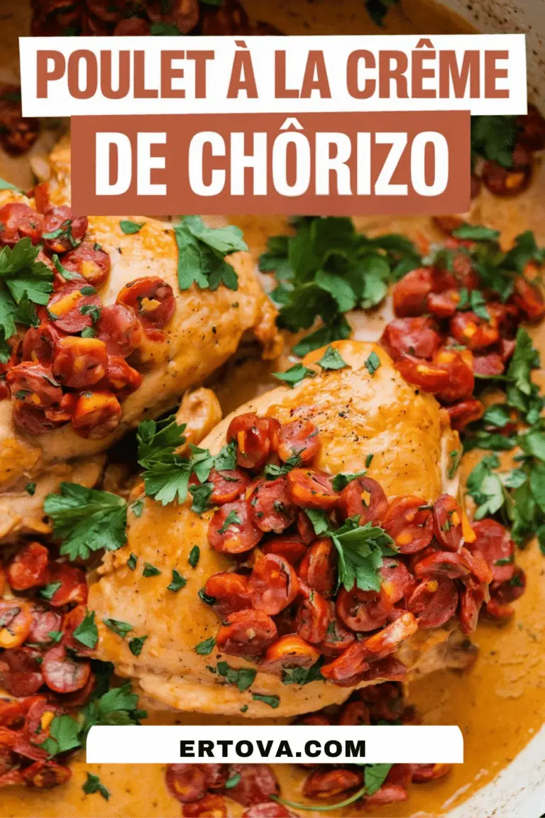 Poulet à la crème de chorizo: la recette incontournable