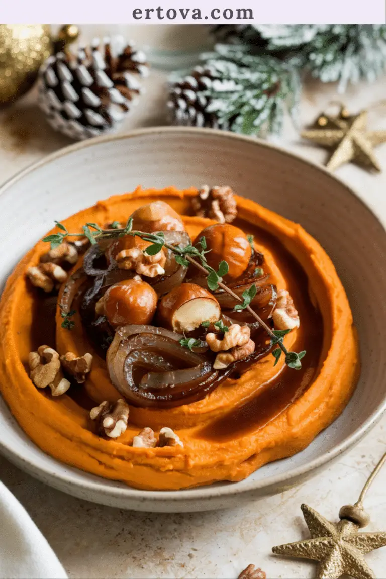 Purée de patate douce aux châtaignes : recette maison