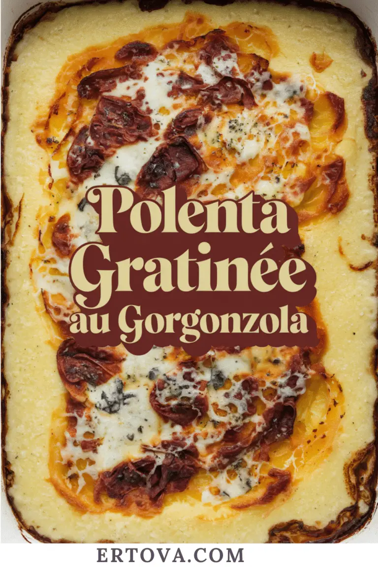 Polenta gratinée au gorgonzola