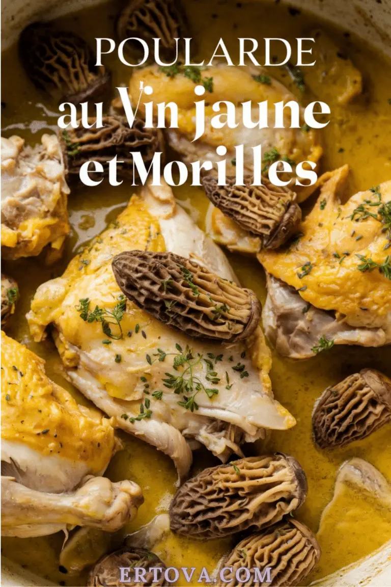 Poularde au vin jaune et morilles