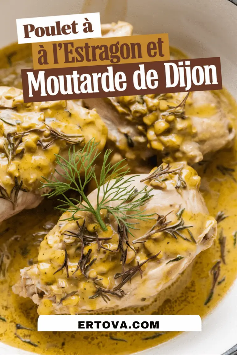 Poulet à l’estragon et moutarde de Dijon
