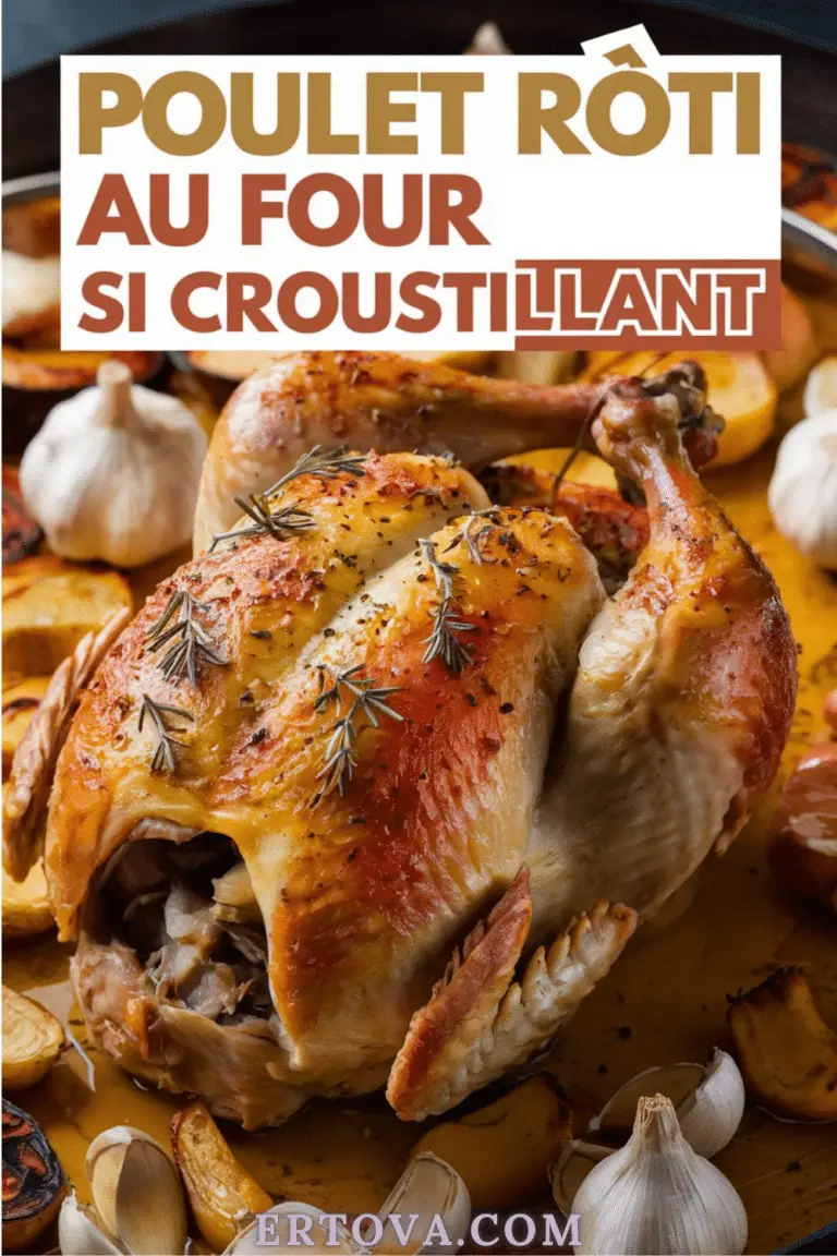 Poulet rôti au four si croustillant : ma recette facile
