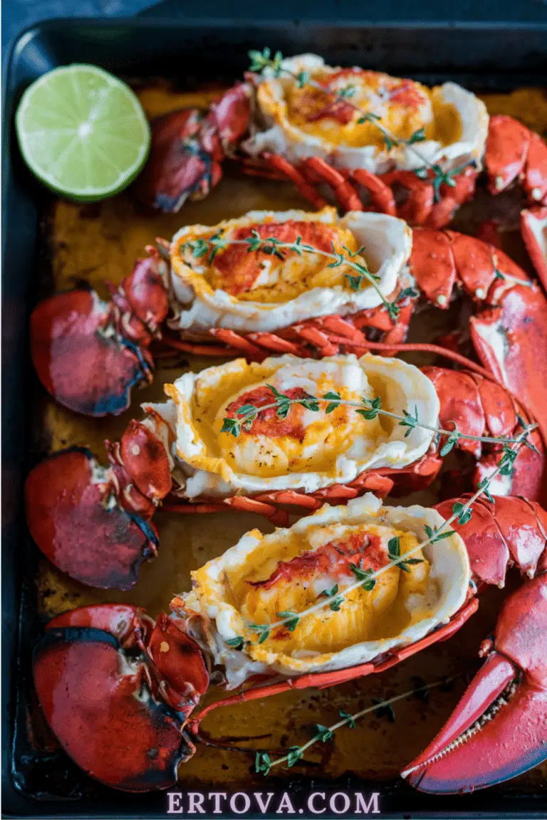 Queues de langouste au safran et citron vert