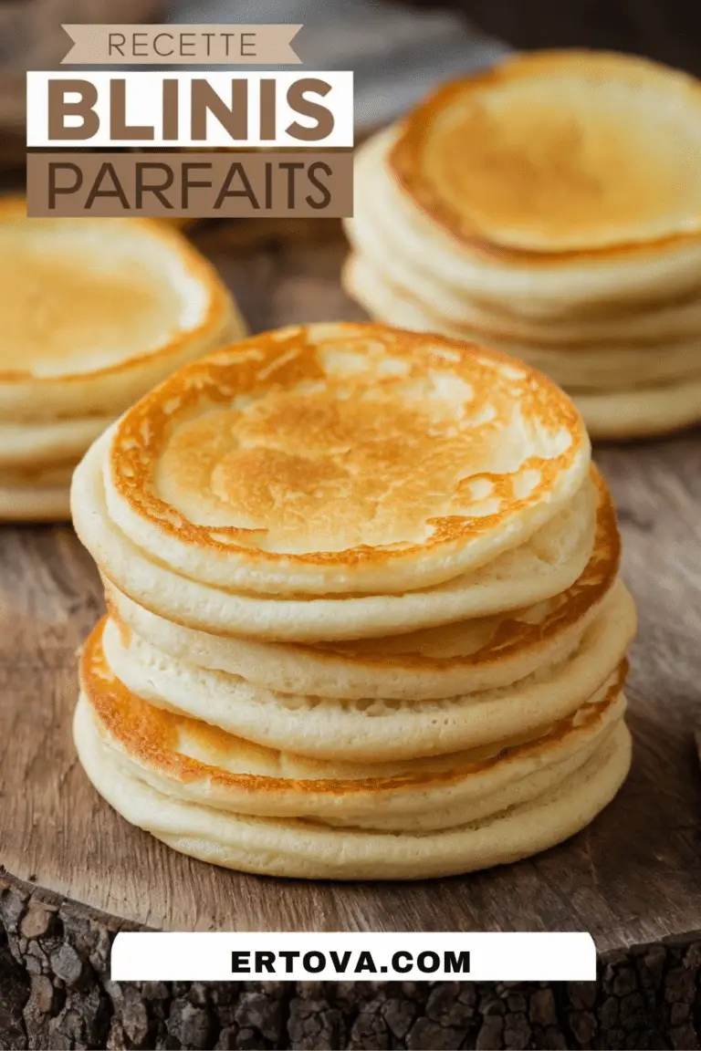 Recette blinis parfaits ultra moelleux