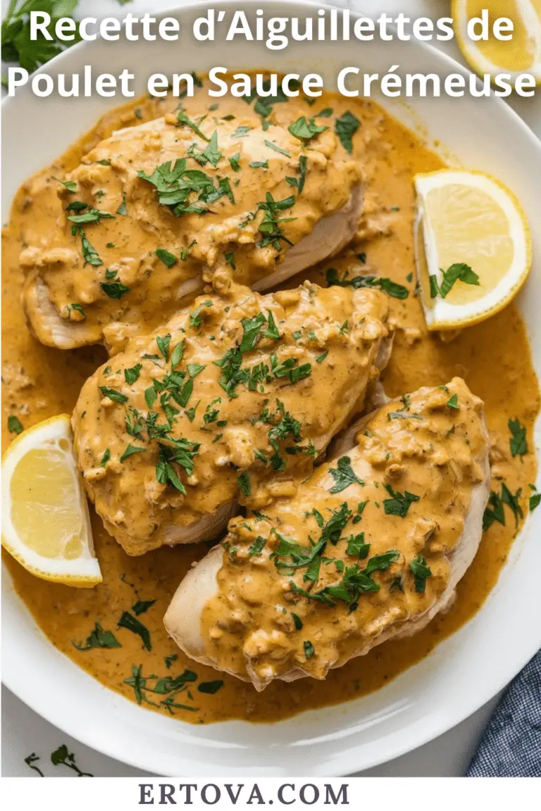 Recette d’Aiguillettes de Poulet en Sauce Crémeuse