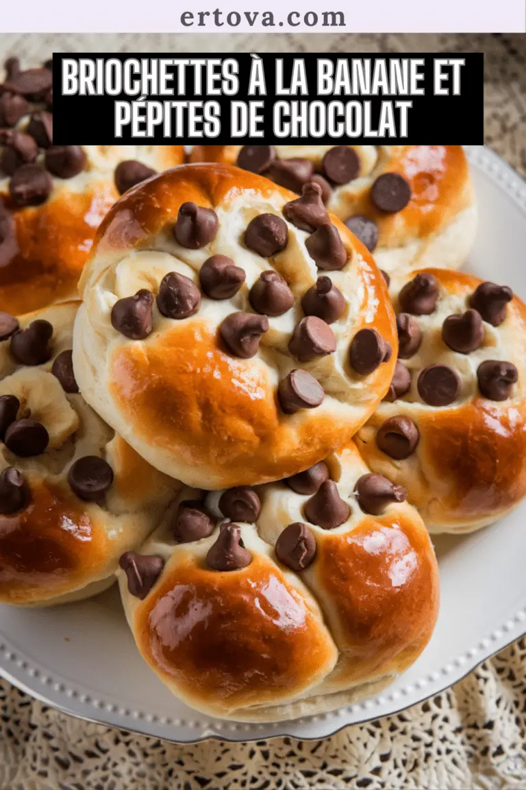 Briochettes à la Banane et Pépites de Chocolat : Un Goûter Moelleux et Gourmand
