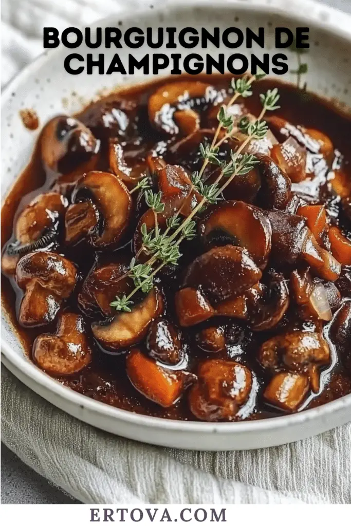 Bourguignon de Champignons : Un Classique Revisité