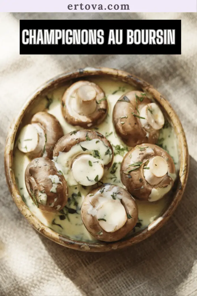 Champignons au Boursin : Une Poêlée Simple, Rapide et Délicieusement Onctueuse