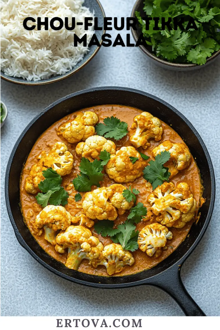Chou-fleur Tikka Masala : L’Inde Végétarienne dans votre Assiette
