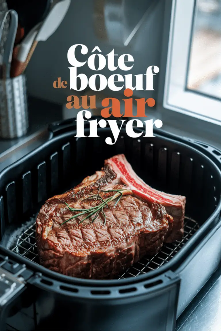 Côte de Bœuf au Air Fryer : Une Cuisson Parfaite et Rapide pour une Viande Savoureuse