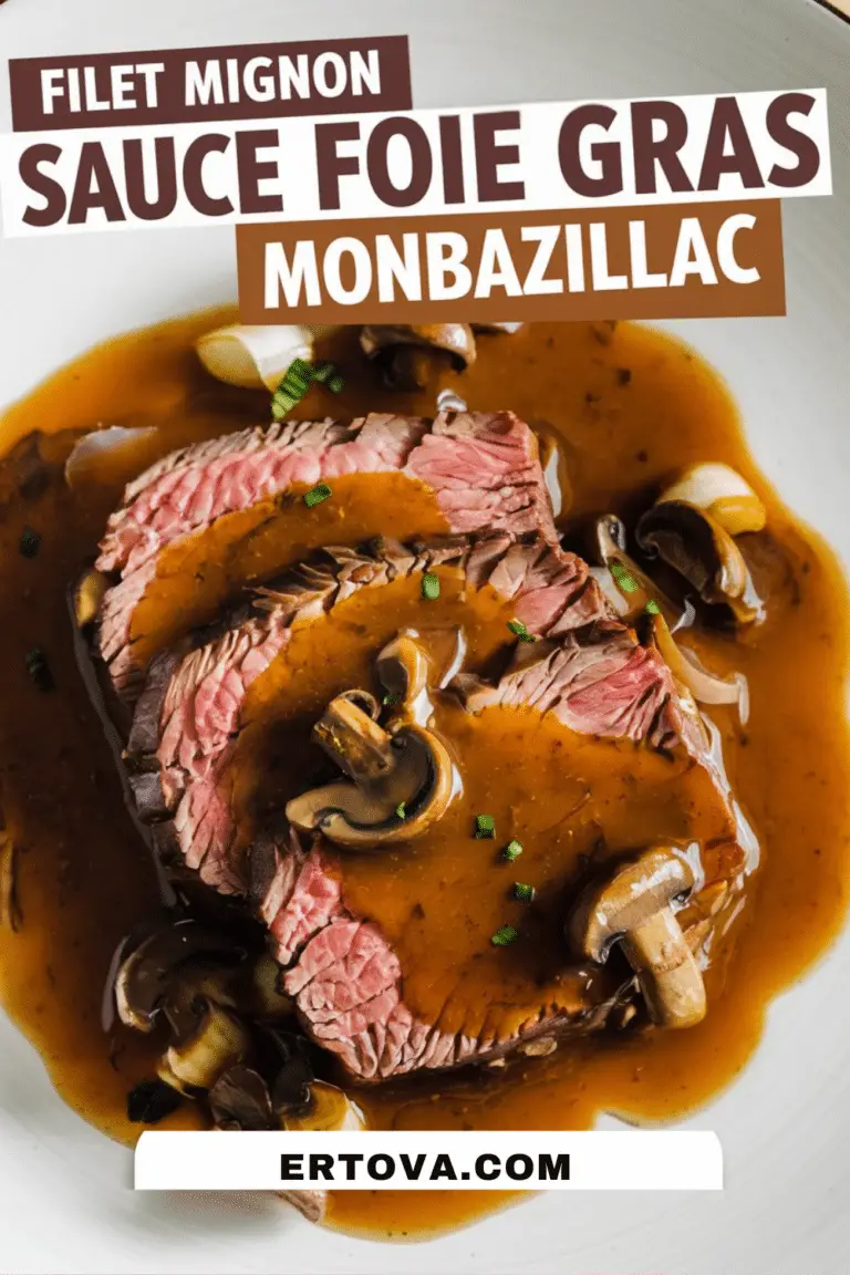 Sauce Foie Gras Monbazillac pour Filet Mignon