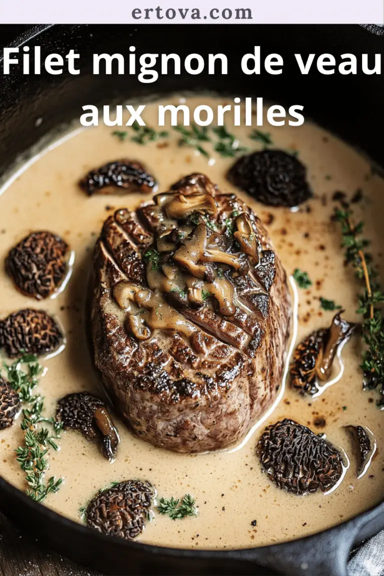 Filet Mignon de Veau aux Morilles : Un Plat Raffiné pour une Occasion Spéciale