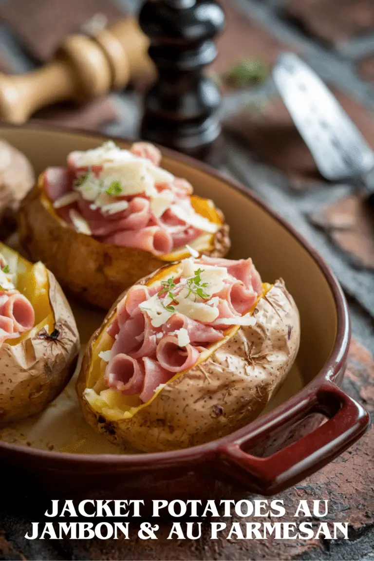 Jacket Potatoes au Jambon et au Parmesan : Un Plat Simple et Gourmand pour un Repas Rapide