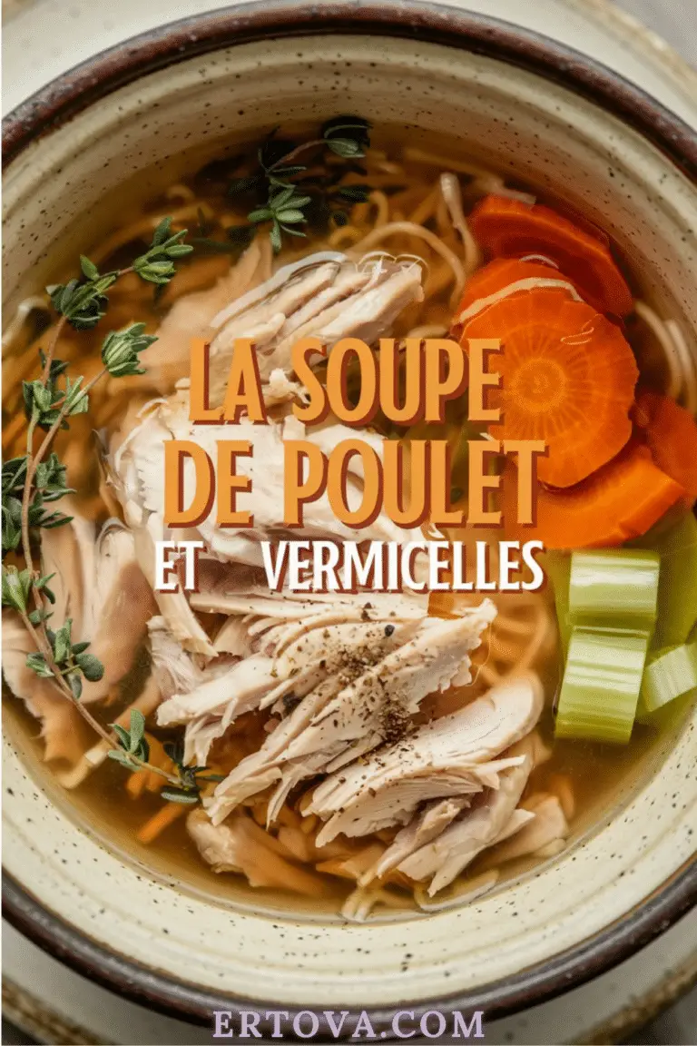 Soupe de Poulet et Vermicelles : Un Classique Réconfortant et Savoureux