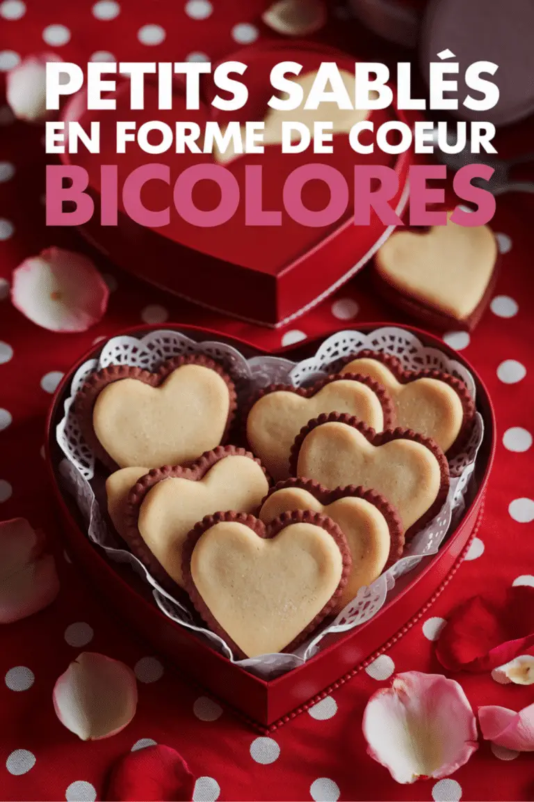 Petits Sablés en Forme de Cœur Bicolores : Une Douce Attention pour Faire Fondre les Cœurs