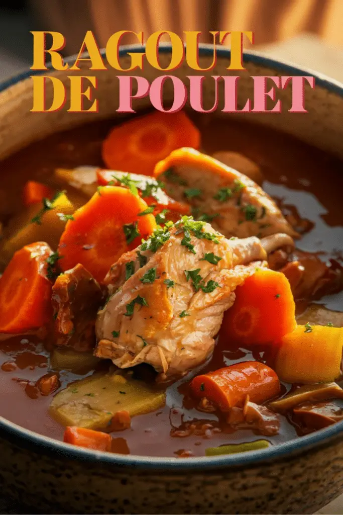 Ragoût de Poulet : Un Plat Mijoté Réconfortant et Plein de Saveurs
