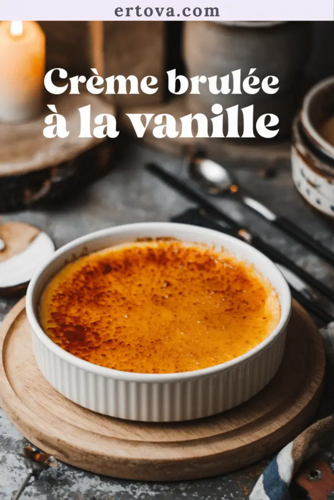 Crème Brûlée à la Vanille : Un Dessert Classique, Onctueux et Délicatement Parfumé