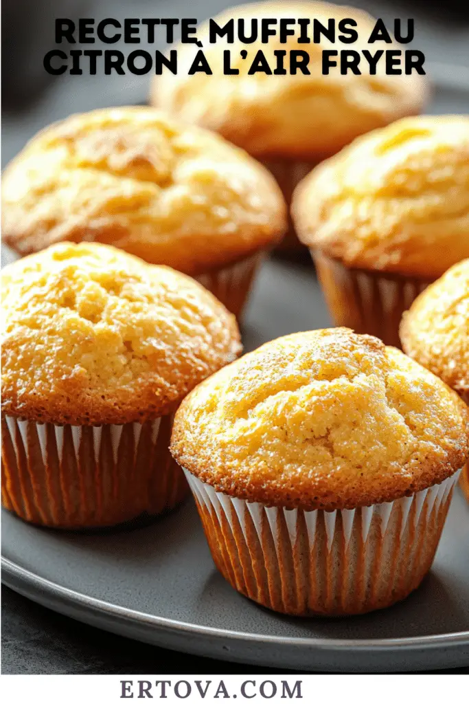 Muffins au Citron à l’Air Fryer : Moelleux et Parfumés en un Clin d’Œil