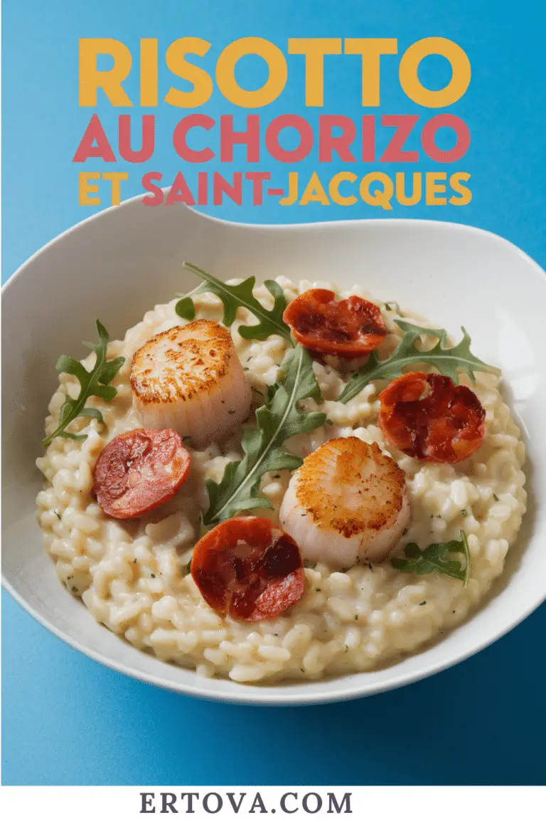 Mon Risotto au chorizo et saint-jacques : un plat savoureux à essayer