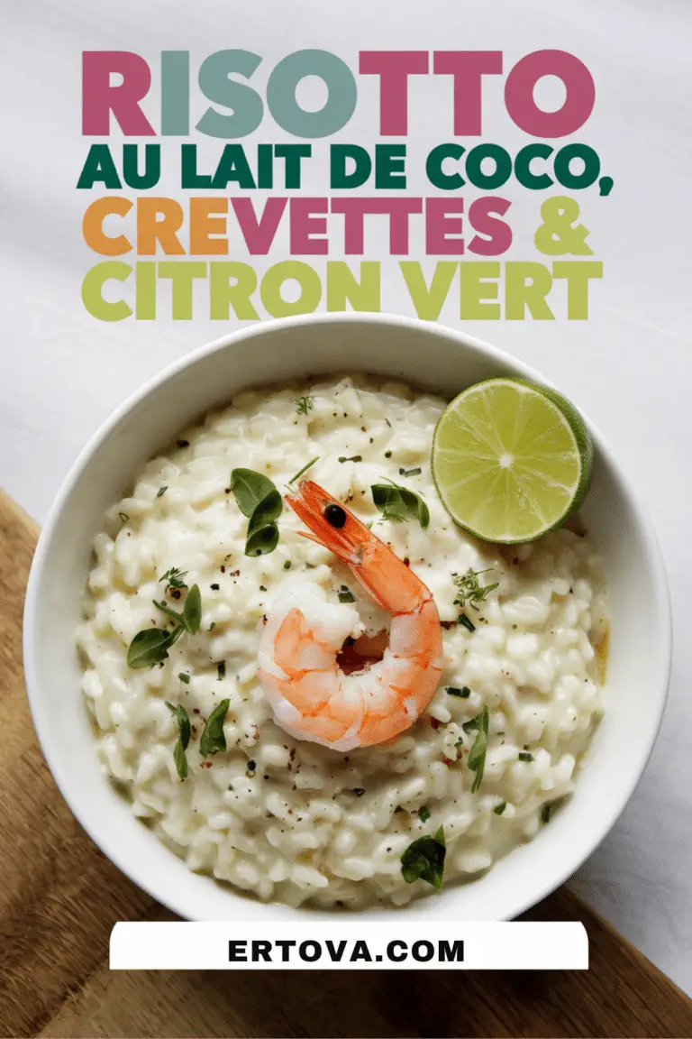 Risotto au Lait de Coco, Crevettes & Citron Vert : Une Fusion Exotique et Savoureuse