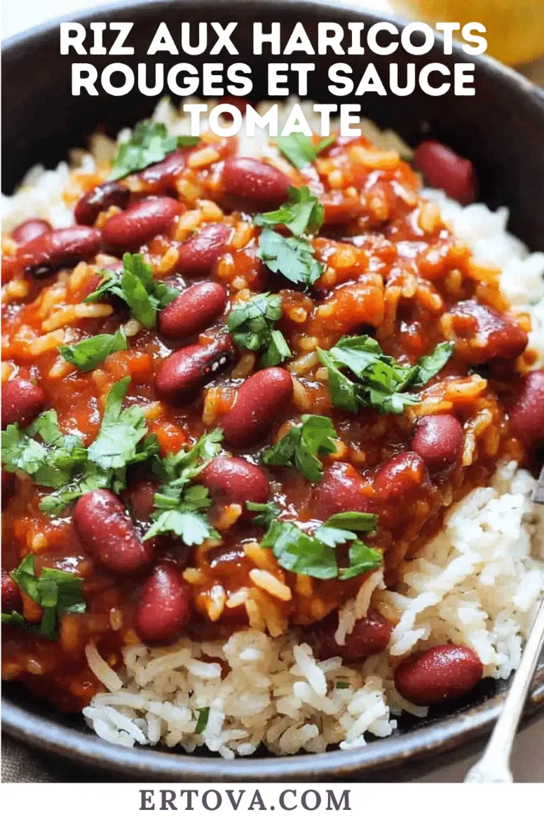 Riz aux Haricots Rouges et Sauce Tomate : Un Plat Complet et Savoureux