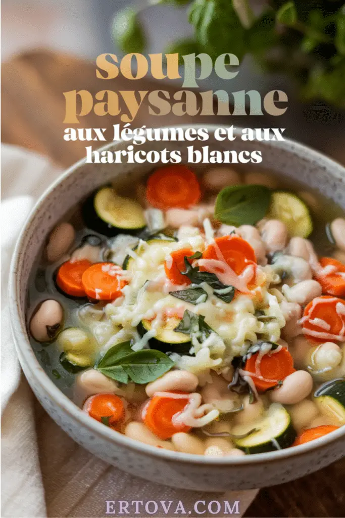 Soupe Paysanne aux Légumes et aux Haricots Blancs : Un Plat Réconfortant et Plein de Saveurs