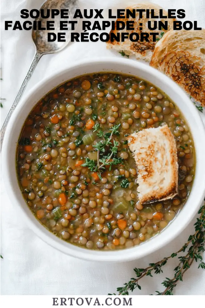 Soupe aux Lentilles : Un Classique Réconfortant et Savoureux