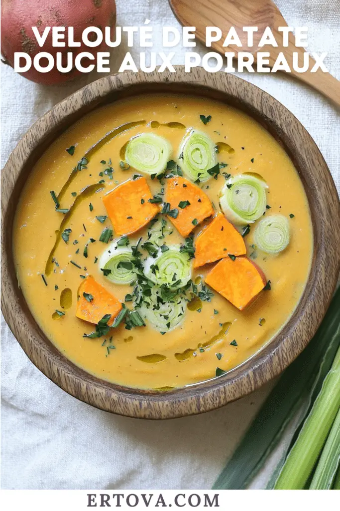 Velouté de Patate Douce aux Poireaux : Douceur et Exotisme