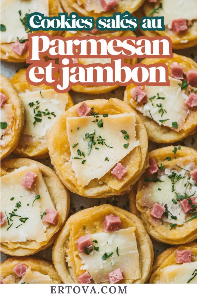 Recette Cookies Salés au Parmesan et Jambon