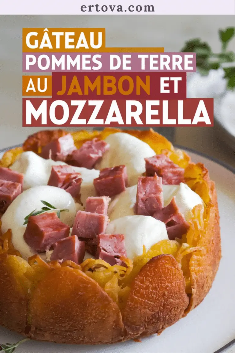 Mon Gâteau de Pommes de Terre Fondant au Jambon et Mozzarella