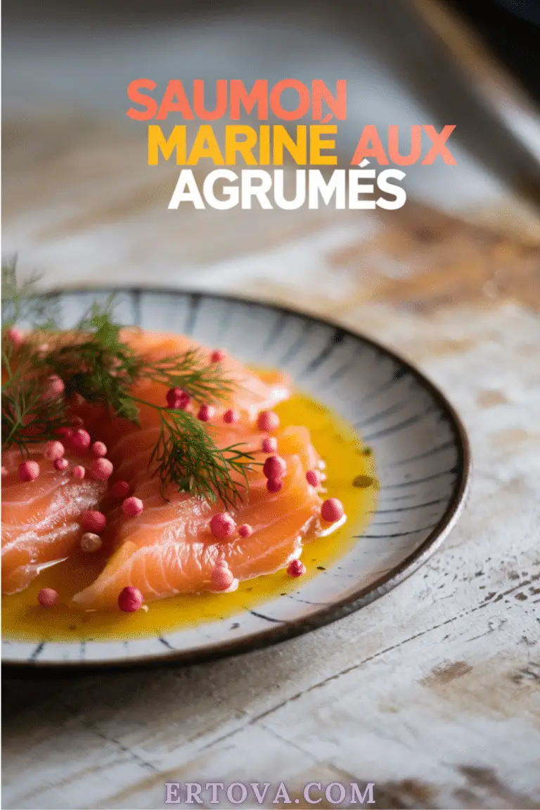 saumon mariné aux agrumes