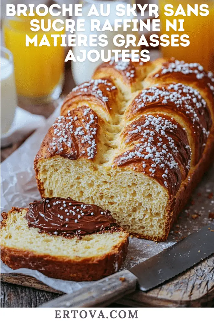 Brioche au Skyr sans Sucre Raffiné ni Matières Grasses Ajoutées : Légèreté et Saveur