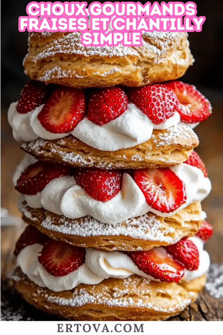 Choux Gourmands Fraises et Chantilly : Une Douceur Classique et Irrésistible