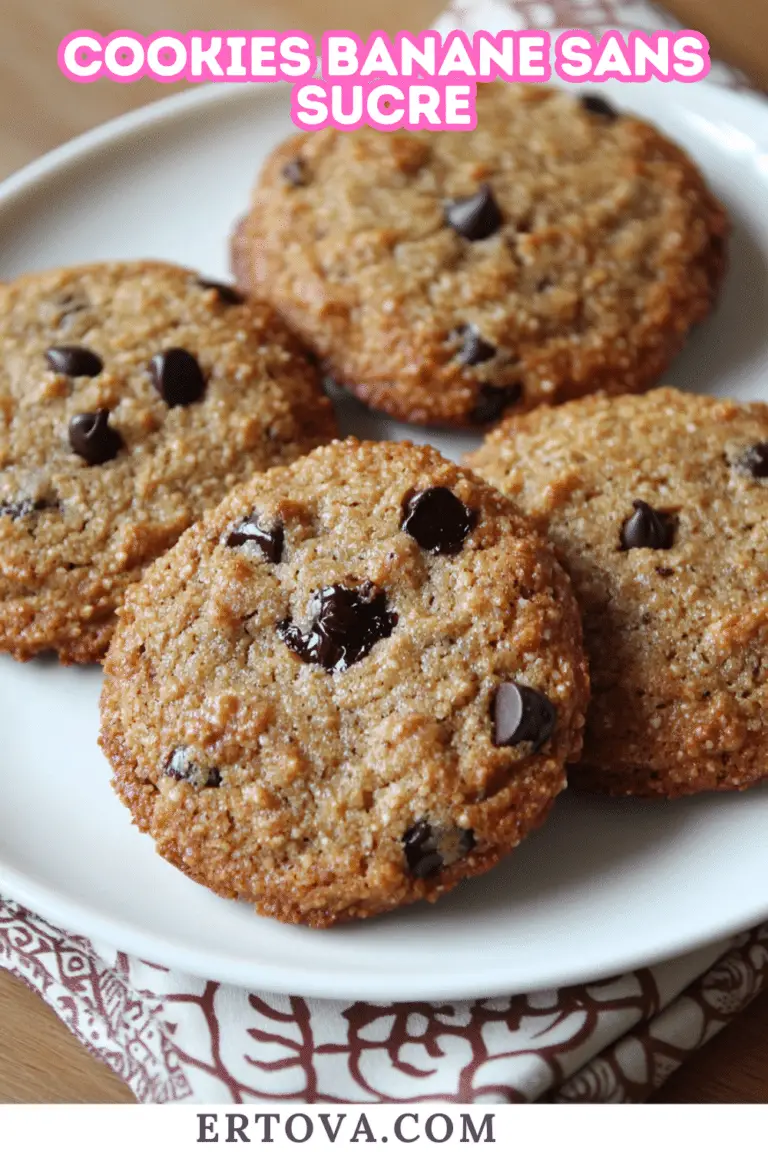 Cookies Banane Sans Sucre : Un Goûter Sain et Gourmand